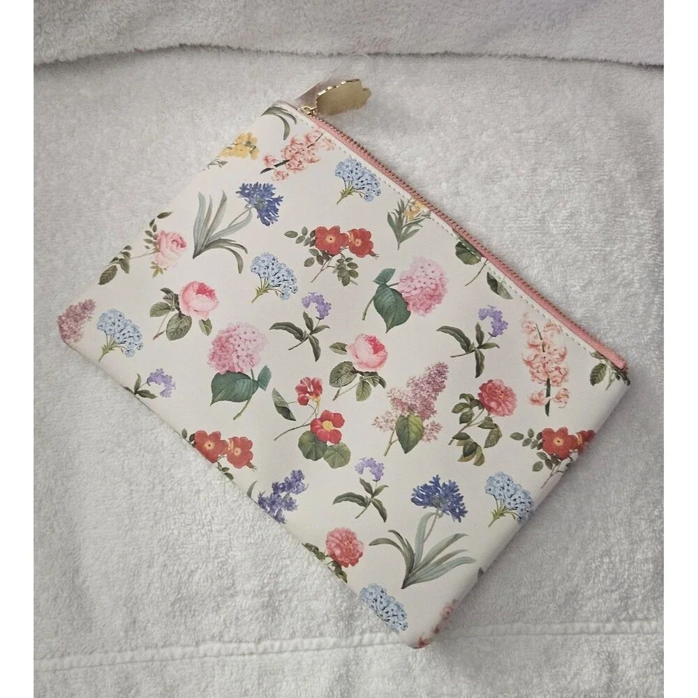 Corrine Haig Designs Grandma Floral Deluxe Pouch Cosmetic Bag Rose Charm